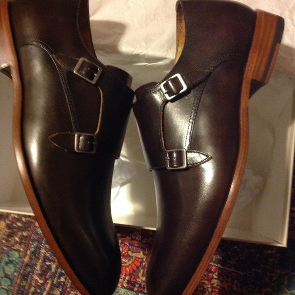 Curatore Men\'s Gallo Dark Brown Leather Monk Strap Dress Shoes - 11 - New in Box main image 9
